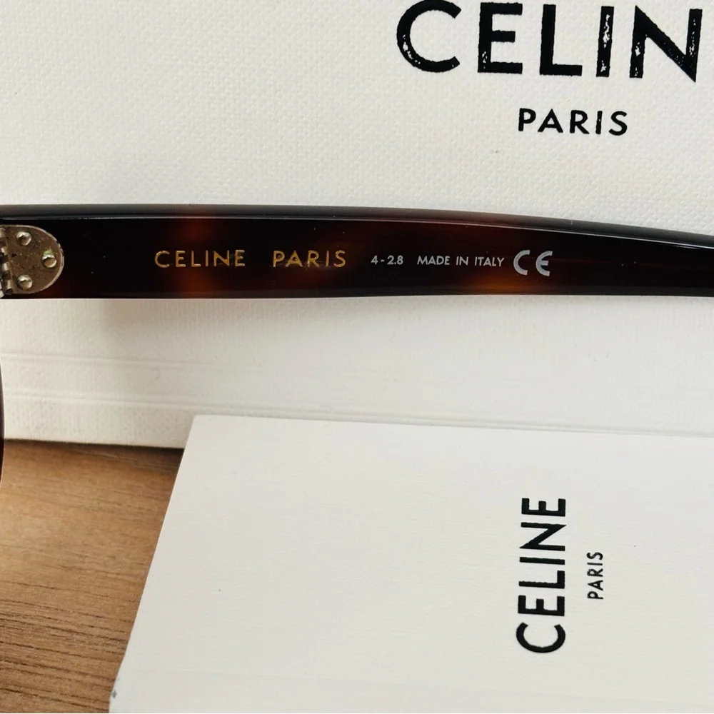 Celine Paris CL400731 53F Tortoise Gradient Authentic‎ Sunglasses w/ Box 60mm 19